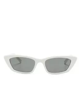 Saint Laurent Eyewear солнцезащитные очки в оправе 'кошачий глаз', белый