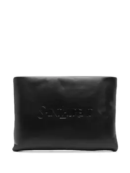 Saint Laurent клатч на молнии, черный