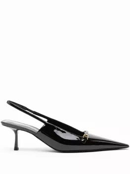 Saint Laurent лакированные туфли Carine, черный
