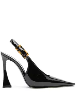 Saint Laurent лакированные туфли Dune 110, черный