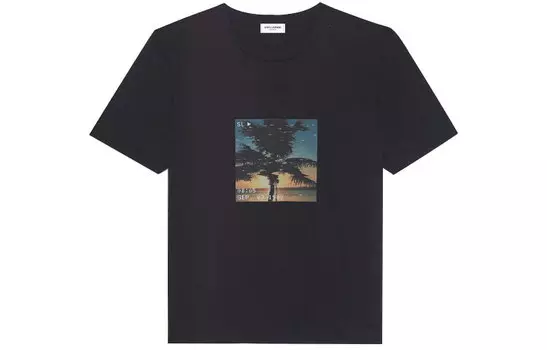 Футболка мужская Saint Laurent Palm Tree, черный