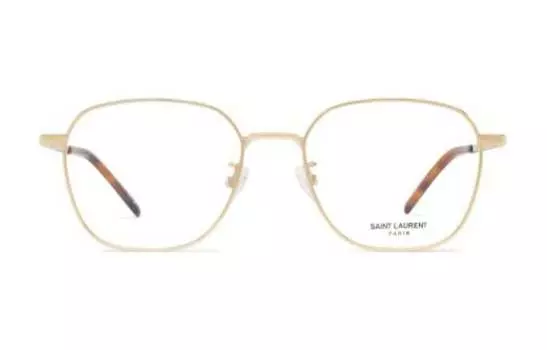 Оправа для мужских очков Saint Laurent, золотой / коричневый