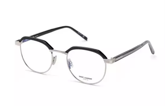 Оправа для очков Saint Laurent Unisex, черный / серебряный