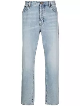 Saint Laurent прямые джинсы, синий