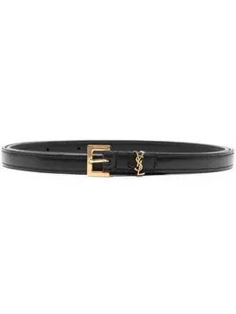 Saint Laurent ремень Cassandre, черный