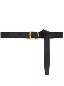 Saint Laurent ремень Cassandre, черный