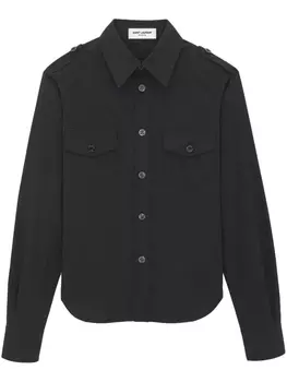 Saint Laurent рубашка Military, черный