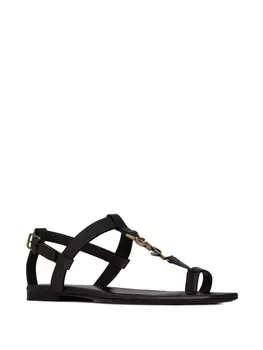 Saint Laurent сандалии Cassandra, черный