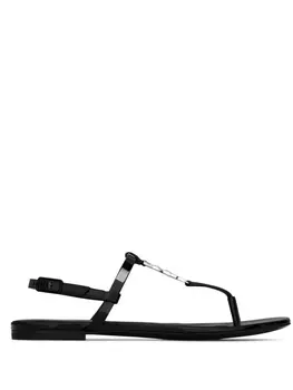 Saint Laurent сандалии Cassandra, черный