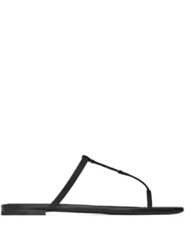 Saint Laurent сандалии Cassandra, черный