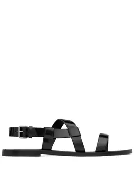 Saint Laurent сандалии Jean, черный