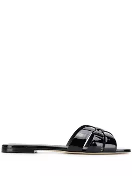 Saint Laurent сандалии Tribute, черный