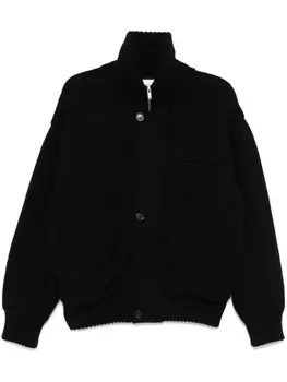 Saint Laurent шерстяная куртка-бомбер, черный