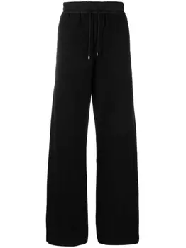 Saint Laurent спортивные брюки широкого кроя, черный