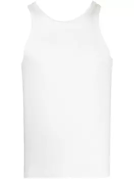 Saint Laurent топ без рукавов, белый