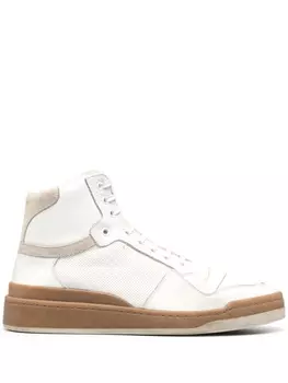 Saint Laurent высокие кроссовки SL24, белый