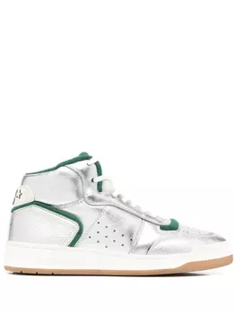 Saint Laurent высокие кроссовки SL80, серый