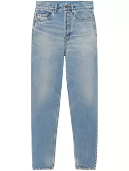 Saint Laurent зауженные джинсы, синий
