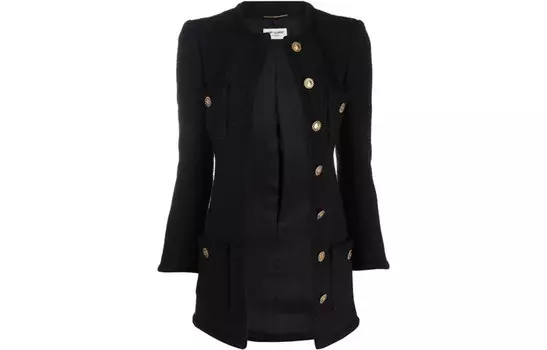 SAINT LAURENT Женская куртка, цвет Black