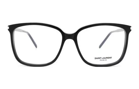 Оправа для женских очков Saint Laurent с логотипом, черный