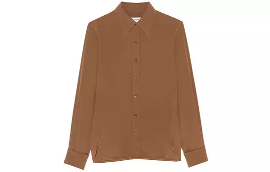 SAINT LAURENT Женская рубашка, цвет Brown