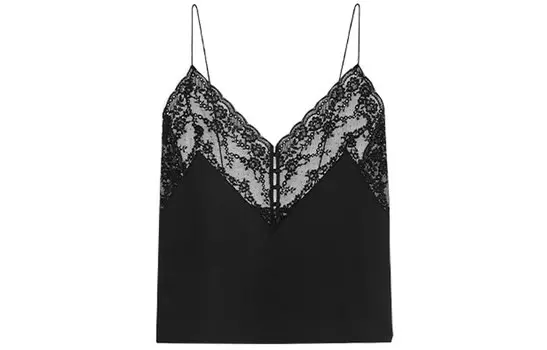 Топ женский Saint Laurent кружевной, черный