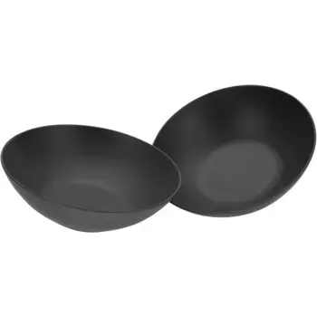Салатница CreaTable «Soft Touch Black», 2 предмета, керамогранит, 24 см, черный