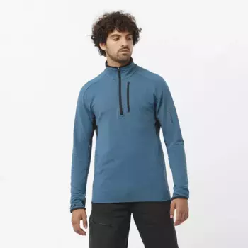 Salomon Essential Lightwarm Мужская толстовка, синий