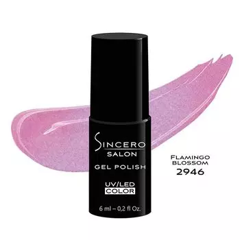 Салонный УФ/светодиодный гель-лак для ногтей Sincero, цвет 2946 flamingo blossom, 6 мл