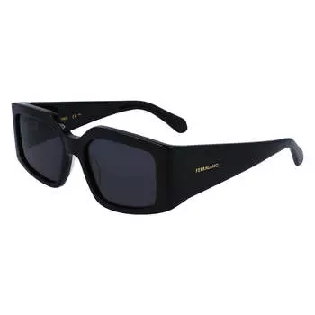 Salvatore Ferragamo SF 1101S 001 54 мм женские нестандартные солнцезащитные очки, черный