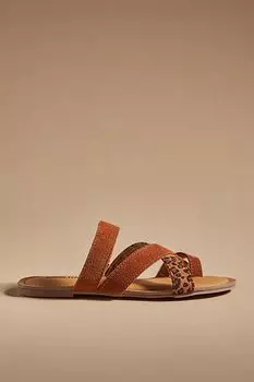 Сандали кожаные Minnetonka Faribee, коричневый