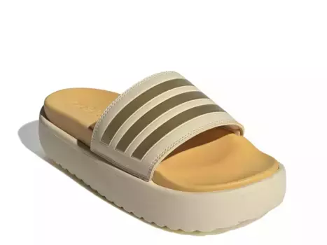 Сандалии Adidas Adilette Platform, золотые