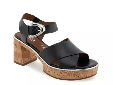 Сандалии Aerosoles Zephyr Platform, черная/коричневая кожа