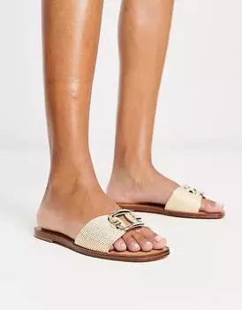 Сандалии Aldo Glaeswen Raffia, бежевый