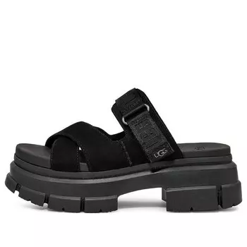 Сандалии ashton slide 'black' Ugg, черный