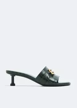 Сандалии BALENCIAGA Groupie BB sandals, зеленый