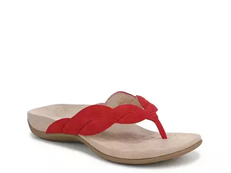 Сандалии Bella Braid Vionic, Red Suede