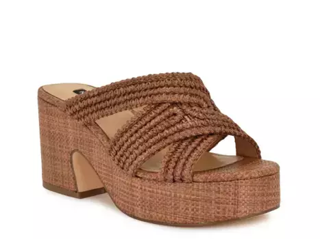 Сандалии Bemay Platform Nine West, Dark Brown