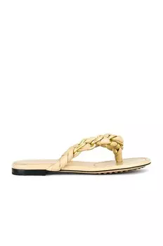 Сандалии Bottega Veneta Dot Flat, цвет Cane Sugar