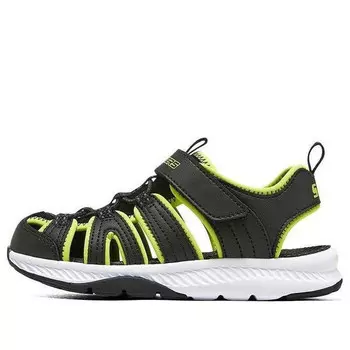 Сандалии c-grip sandal 'black lime' Skechers, черный