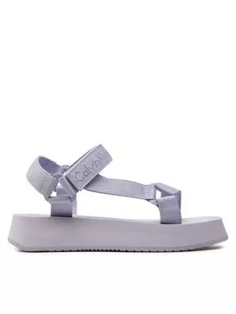 Сандалии Calvin Klein Jeans Sandal Velcro Webbing In Mtl YW0YW01480, фиолетовый