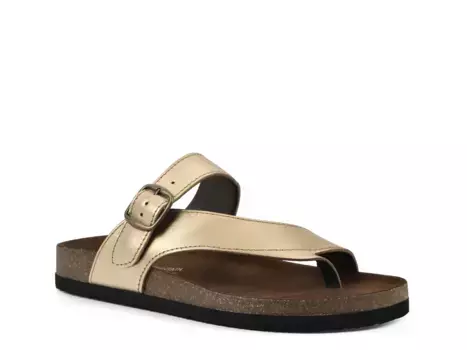 Сандалии Carly White Mountain, Gold Leather