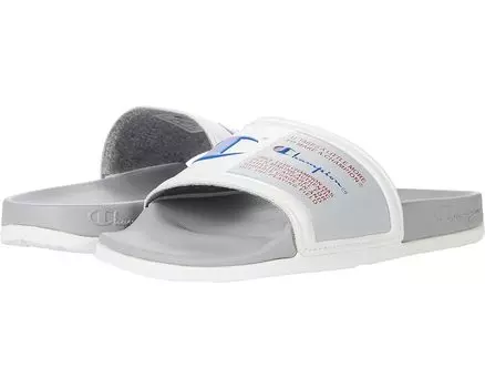 Сандалии Champion Champion CS Squish Slide Sandal, цвет White/Surf the Web/Scarlet