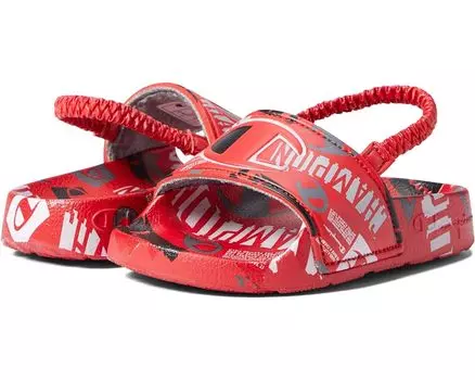 Сандалии Champion Ipo C Logo, цвет Scarlet/Black/Grey