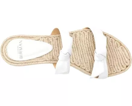 Сандалии Clarita Braided Flat Leather Alexandre Birman, белый