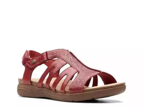 Сандалии Clarks April Belle, темно-красные