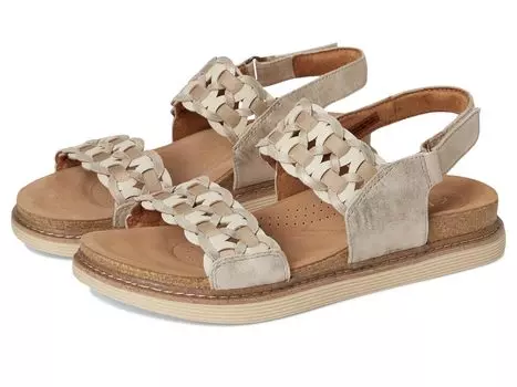 Сандалии Clarks Arwell Glide, цвет Metallic Combi Leather