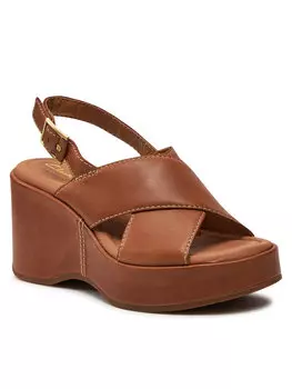 Сандалии Clarks, коричневый