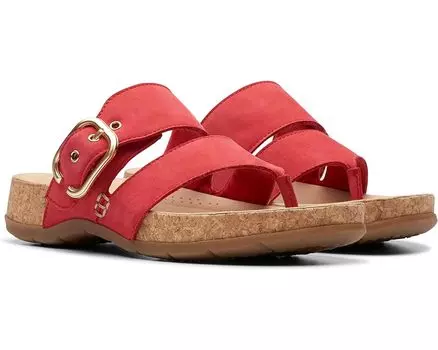 Сандалии Clarks Reileigh Park, цвет Cherry Nubuck