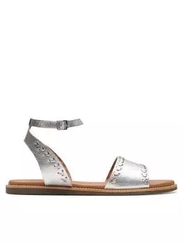 Сандалии Clarks, серебряный